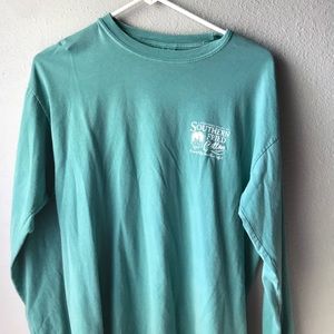 Southern fried cotton long sleeve tee
